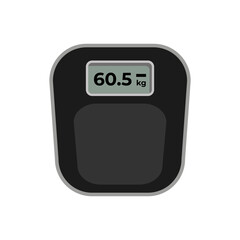 Weight scale device body illustration icon sign design vector