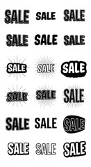 Black friday sale promotion vector design with bold typography and modern layout