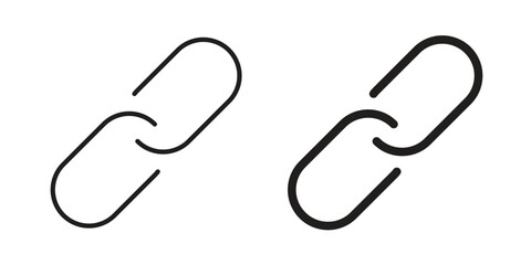 Fototapeta premium Link icons set. Pixel Perfect scalable icons.