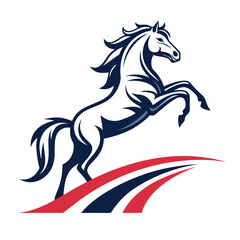 Horse head mascot, Elegant horse logo icons. Royal stallion symbol design. Equine stables sign. Equestrian brand emblems. Vector illustration.	