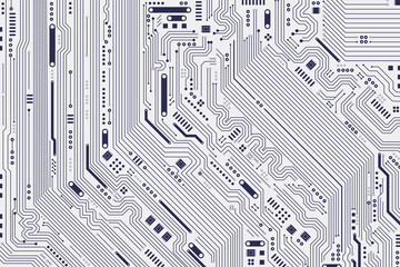 Flat Microelectronics Circuits board background