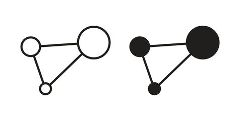 Particle icons set. Pixel Perfect scalable icons.