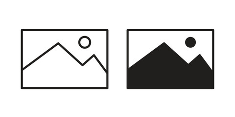 Picture icons set. Pixel Perfect scalable icons.