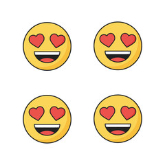Smiling Face with Heart-Shaped Eyes Emoji - Expressing Love and Happiness