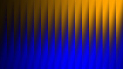 Futuristic Blue and Orange Ribbed Gradient Background