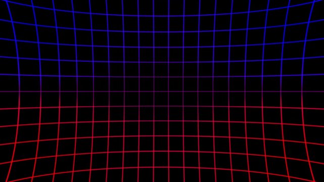 Animation of squares with grid background. Beautyful grid Background moving from right to left on a black background. Grid Background Horizontal Loop Animation moving left.