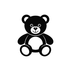 Cute Sitting Teddy Bear Vector Art