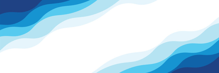 Blue and white business wave banner background. vector ilustration, eps10