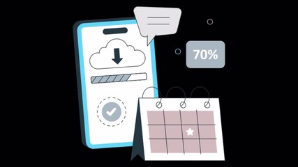 Software Release 2D Animation on Transparent Background