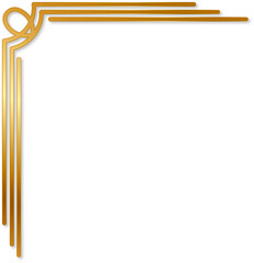 Gold Corner Border