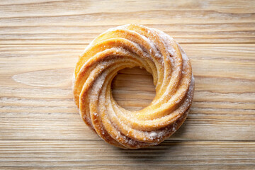 Cinnamon Bun. Delicious Homemade Pastry for Breakfast and Dessert