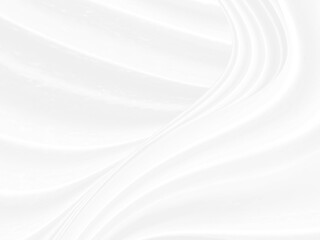 beauty fashion soft fabric white abstract smooth curve shape elegrance decorative textile background.
