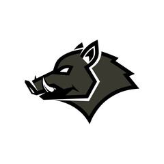 Wild Boar Head Mascot Logo – Modern Fierce Animal Design