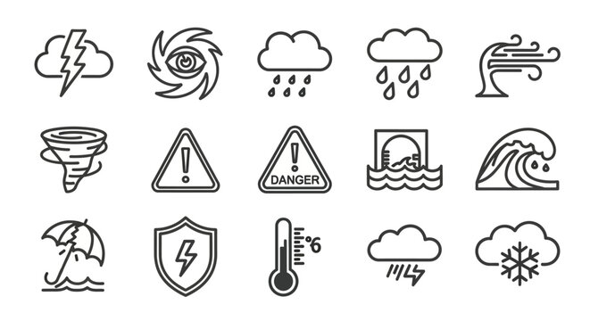 Hurricane Icons-Bilder: Stock-Fotos & -Videos. | Adobe Stock