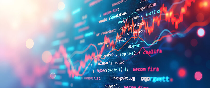 A watercolor illustration showcasing SQL code overlaid on vibrant data science visuals, offering abundant copy space for marketing purposes.