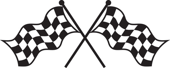 double checkered eps flag race flag sport racing flag waving checkered flag