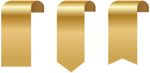 gold ribbon set