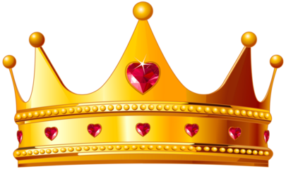 golden crown isolated on white