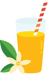 Refreshing Citrus Drink with Orange Blossom