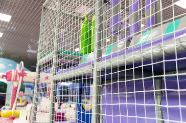 Interior of a modern children's entertainment center