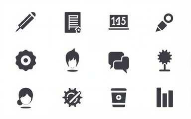 Business training and workshop excellent icons collection in two different styles. High quality