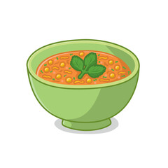 Cartoon Bowl of Harira Soup