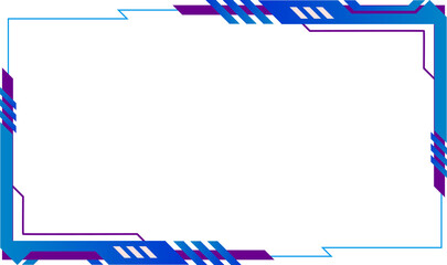 Minimalist gaming boundary frame vector high resolution transparent png photo