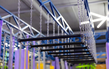 Interior of a modern children's entertainment center