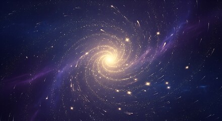 Celestial swirl A galaxy of swirling starlight and cosmic wonder