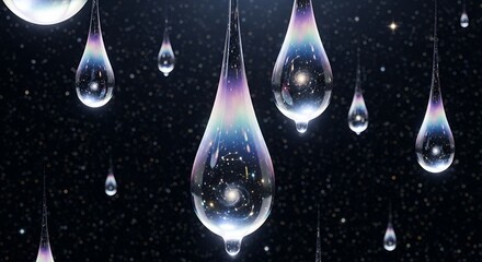 Celestial teardrops reveal galaxyfilled microcosms