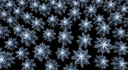 Crystalline constellations across the void