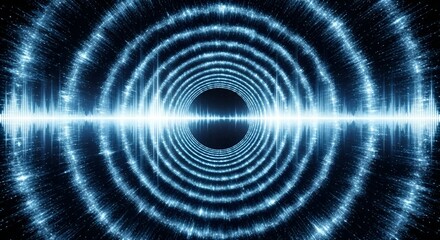 Ethereal concentric tunnel of light and sound