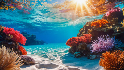  AI-generated image of the Caribbean underwater beauty, cherished memories await tourists