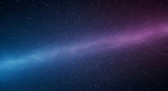 Star trails radiating in cosmic convergence