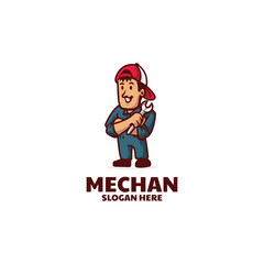 Mechanic Mascot Logo