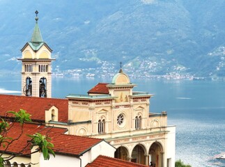 Chursh in Locarno, in Ticino, in Switzerland