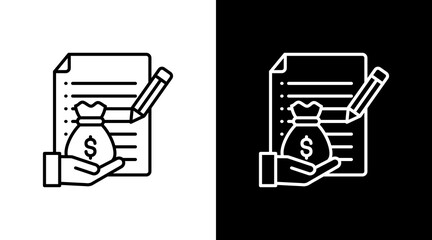 Food Safety White Icon Set Design