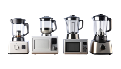 Two 3D house appliance variations bundle isolated on transparent background