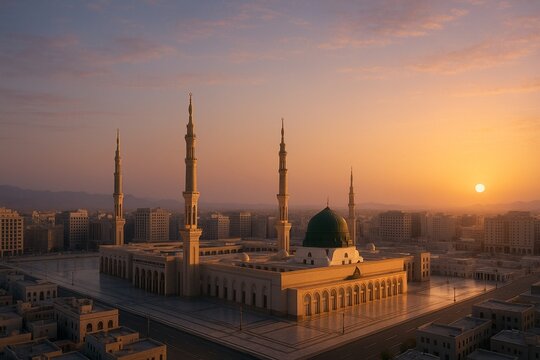 Al-Masjid an-Nabawi | Madina Mosque, Islamic Architecture, Holy Historic Mosque, Prophet Mosque, Nabawi Mosque, Holy Landmark, Masjid e Nabawi, Madina Shareef, Saudi arabia, Medina, Madinah, Holy City