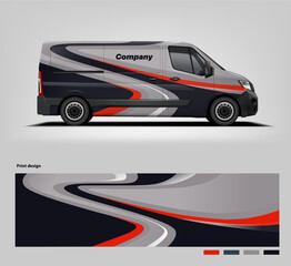 Wavy van wrap livery design vector file eps 10 with printable file below.