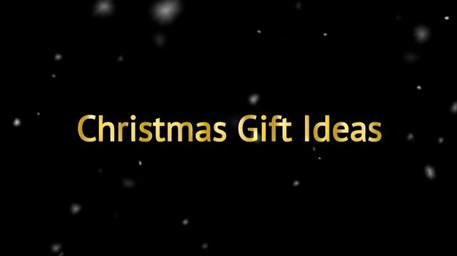 christmas text fade in