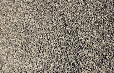 Coke stockpiles. Close-up