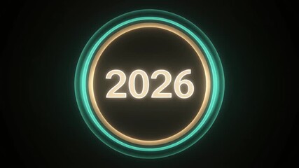 Abstract portal with glowing circle enticing viewers into a new digital world