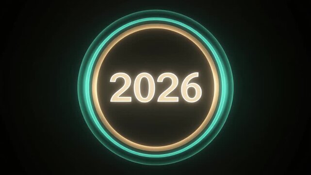 Abstract portal with glowing circle enticing viewers into a new digital world