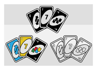 Card Game, Game Night, Family Party Game, Playing Card Game, Family Board Game, Silhouette, Cards Fun Game, Outline, Clipart,