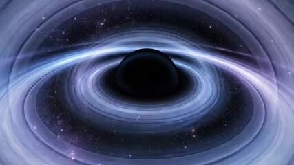 Simulated Black Hole Twisting Light Around Event Horizon