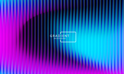 Vibrant gradient pattern with vertical glowing neon lines blending smooth and radiant colors. Minimalistic and futuristic abstract background perfect for creative digital designs. Vector illustration