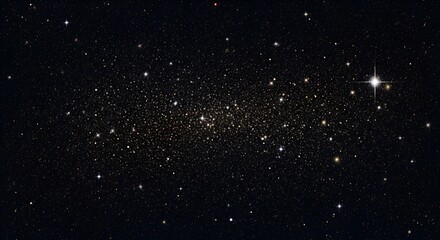 Shimmering celestial canvas with countless stars