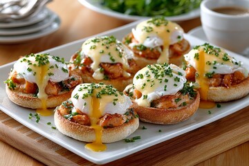 Celebration of family love during brunch with delicious dishes in a cozy suburban dining room setting