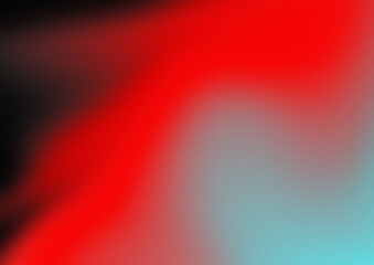 Grain blurry abstract fire red cold ice blue and black background